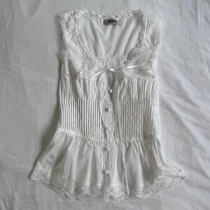 Guizio cottagecore lace cami top